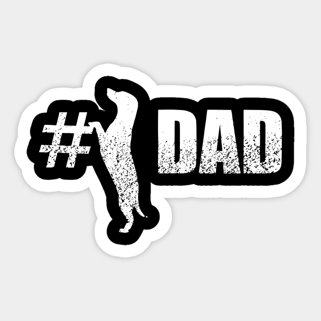 1 Dachshund Dad Fathers Day Gifts Sticker by gotravele store